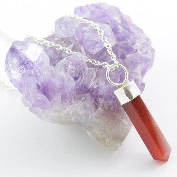 Good luck Pure Real Aventurine pencil point pendant